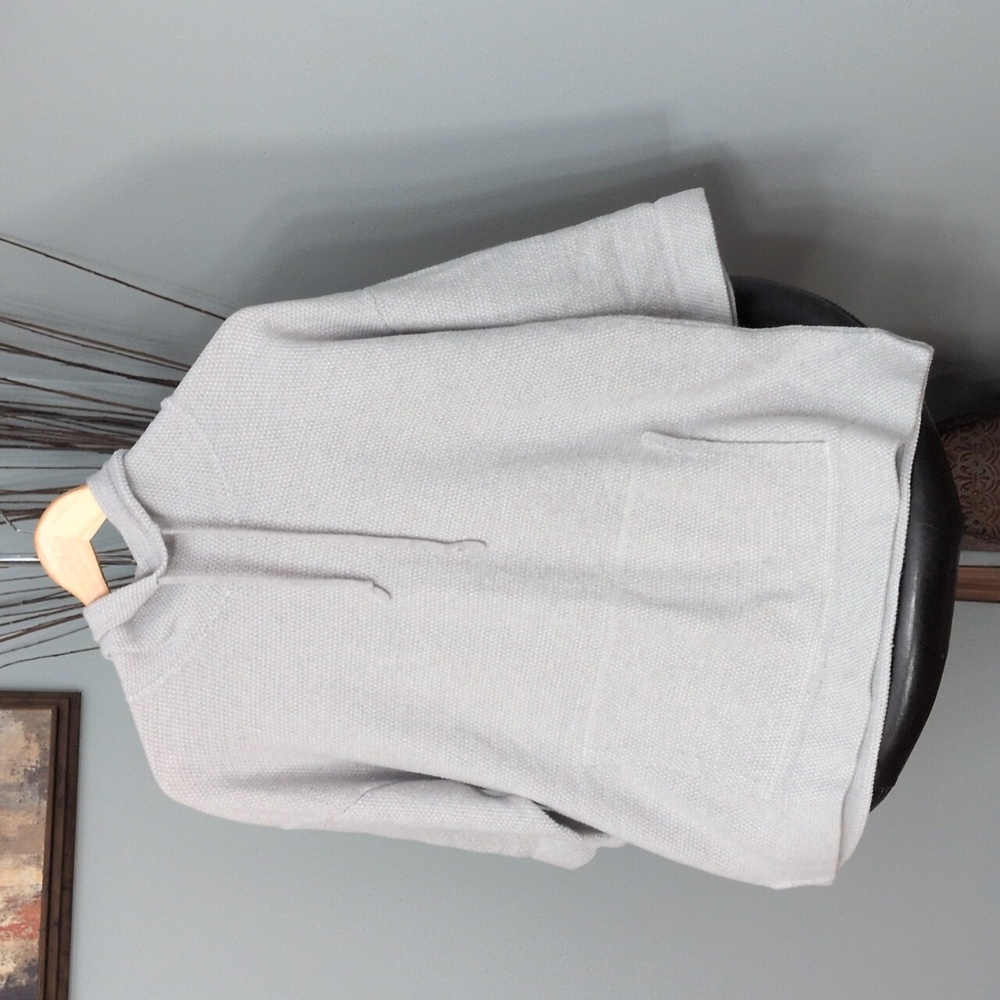 J Jill's Gray Ribbed Pullover